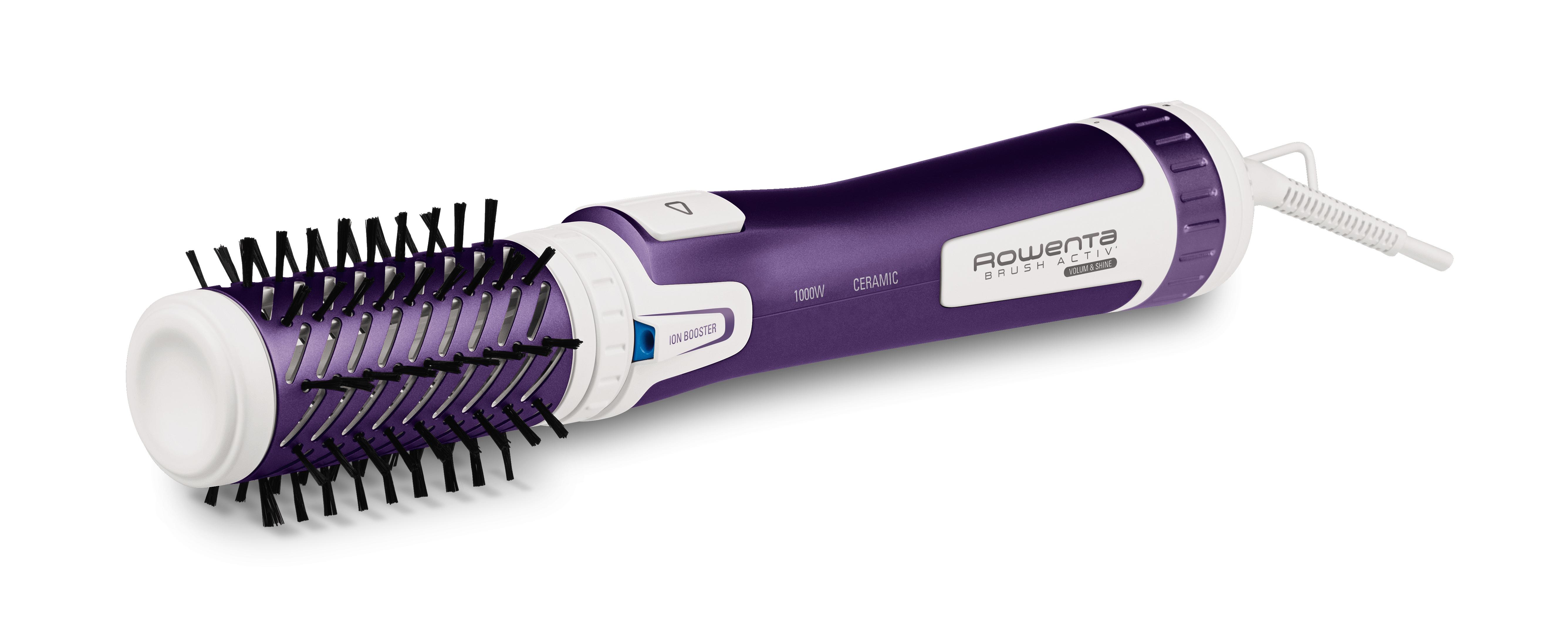 Besisukantis plaukų šepetys Rowenta Active Voume&Shine + lokówka CF 9530 Active ( 1000 W , Violetinė )