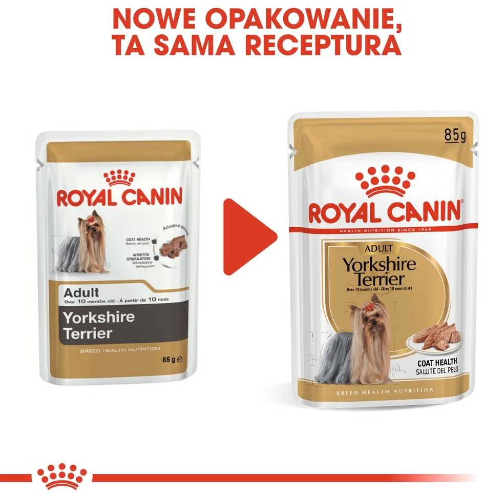 Royal Canin Bhn Yorkshire Terrier Adult - šlapias maistas suaugusiems šunims - 12x85g