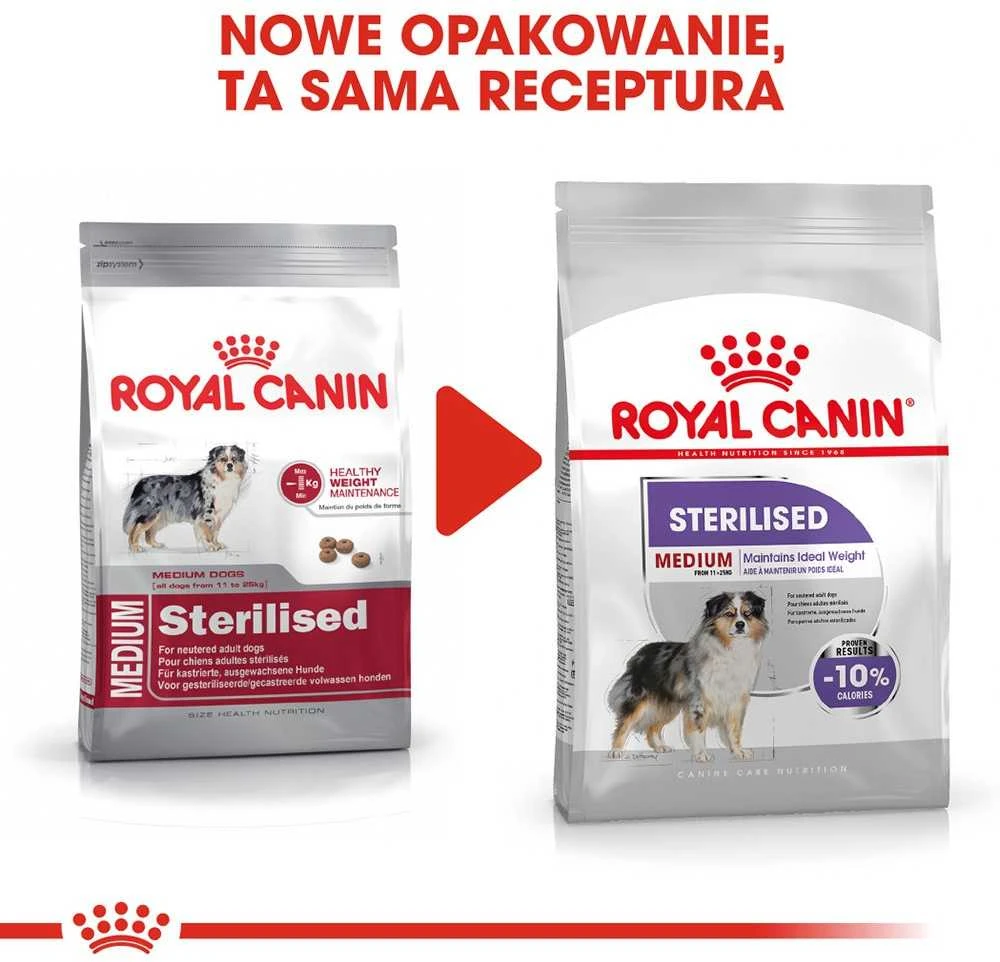 Sausas Šunų Maistas - ROYAL CANIN CCN Medium Sterilised Adult 12 kg 28% Baltymų