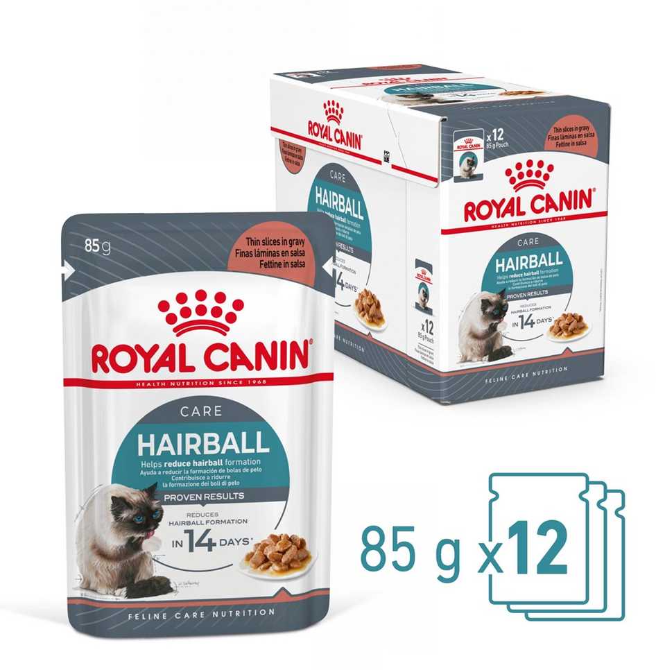 Royal Canin FCN Cat Hairball Care Gravy padažas 12x85 g