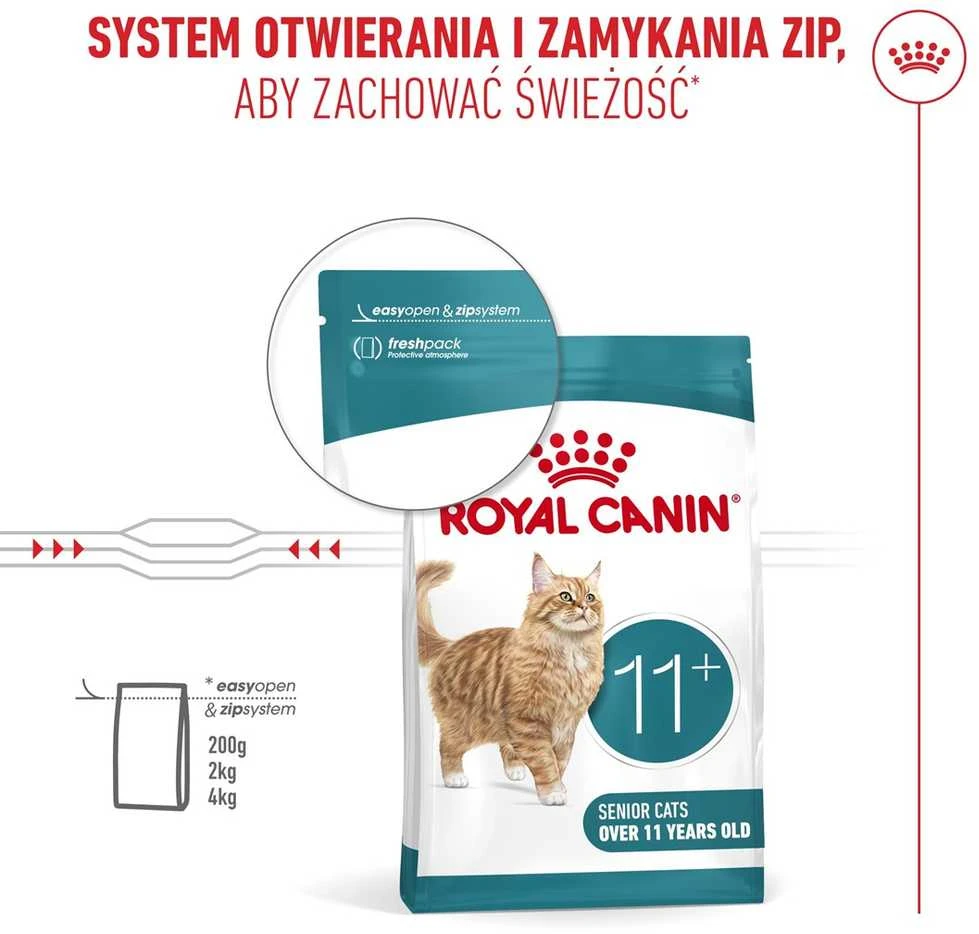 Kačių Maistas - Royal Canin Ageing 11+ Sausas 2kg Baltymai 30% Riebalai 17% Paukštiena