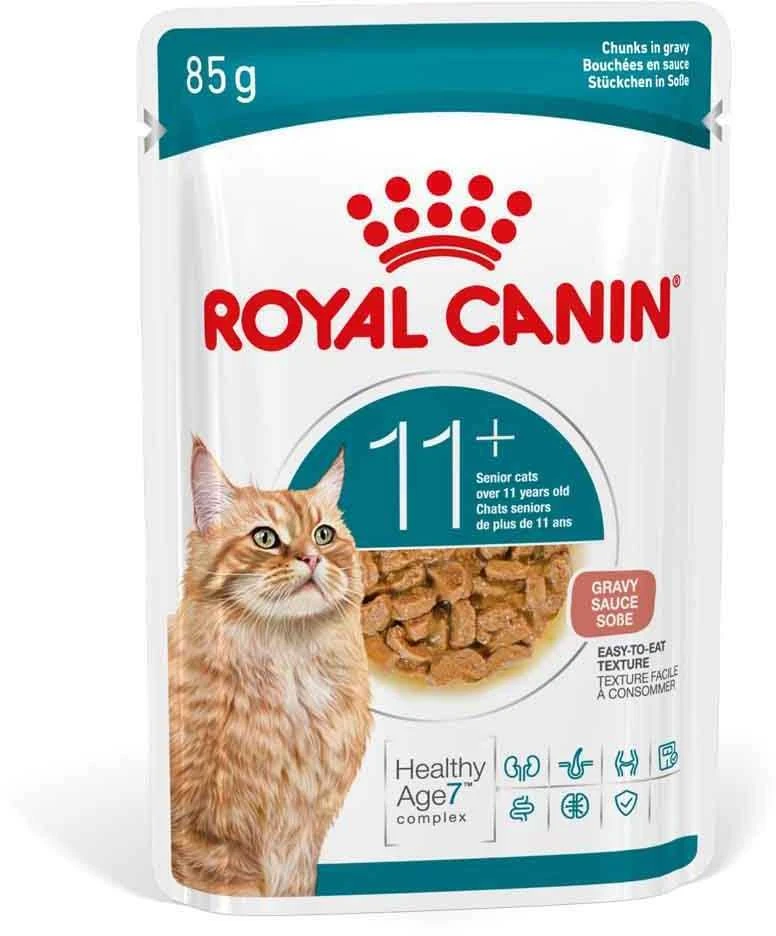 Kačių Maistas - Royal Canin Ageing 11+ Gabaliukai padaže 12x85g