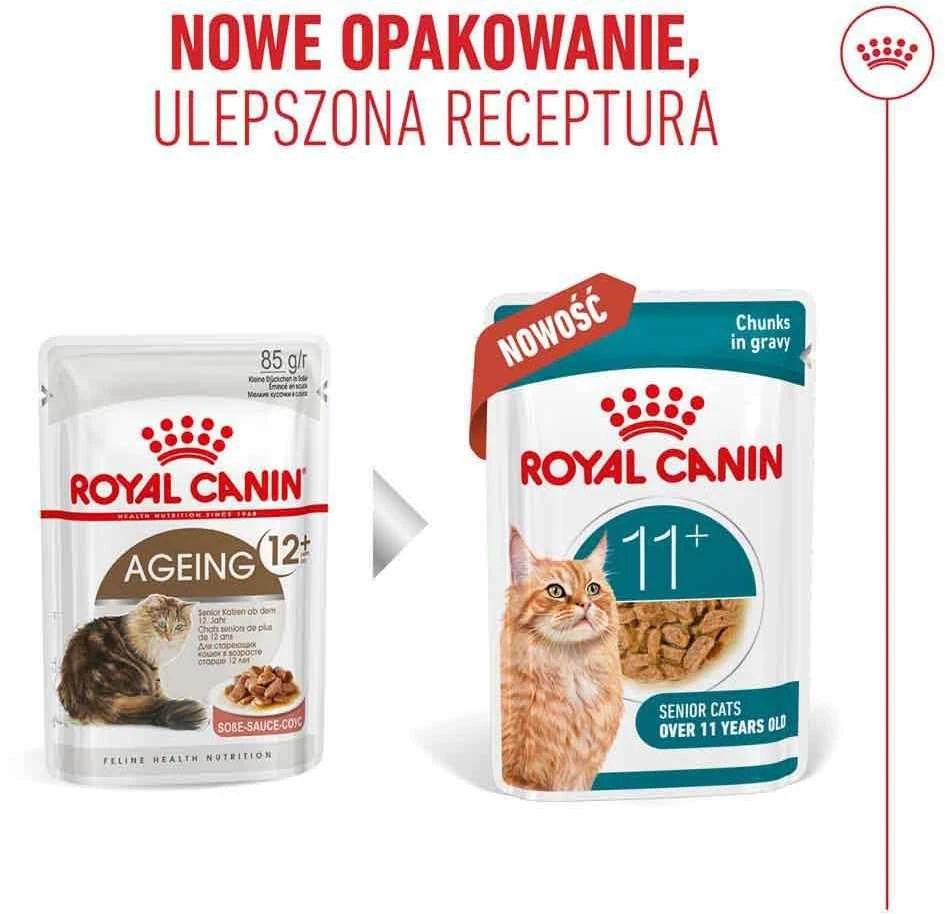 Kačių Maistas - Royal Canin Ageing 11+ Gabaliukai padaže 12x85g