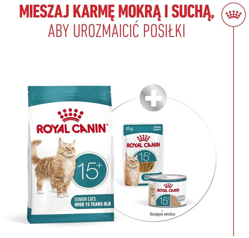 Kačių Maistas - Royal Canin Ageing 15+ Sausas Kačių Maistas 2kg Su Paukštiena 31% Baltymų