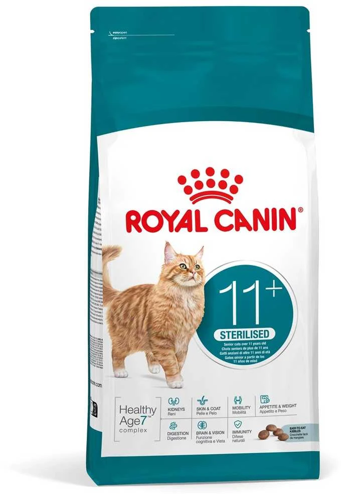 Kačių Maistas - Royal Canin Ageing 11+ Sterilised Sausas 4kg