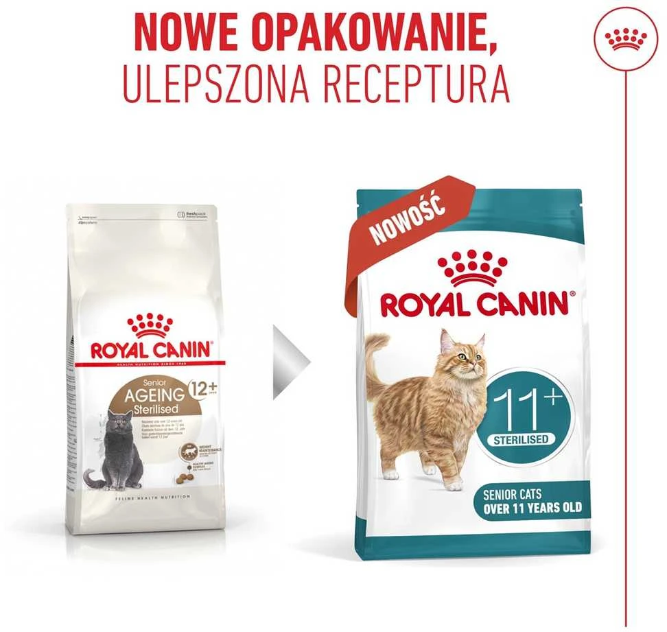 Kačių Maistas - Royal Canin Ageing 11+ Sterilised Sausas 4kg