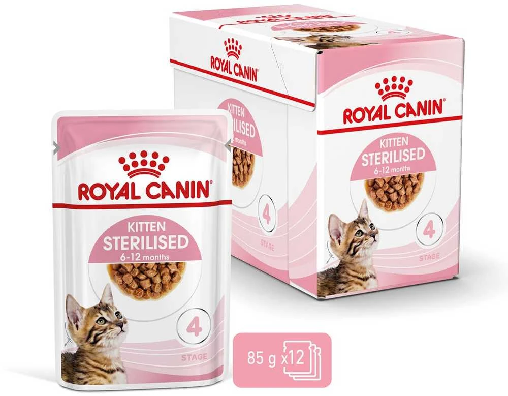Drėgnas Kačių Maistas - Royal Canin Sterilised Gravy, 12x85g