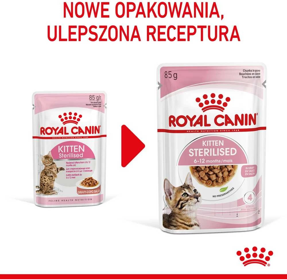 Drėgnas Kačių Maistas - Royal Canin Sterilised Gravy, 12x85g