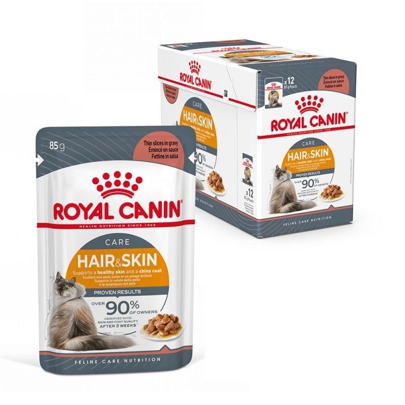Royal Canin FCN Cat plaukų ir odos priežiūros padažas 12x85g