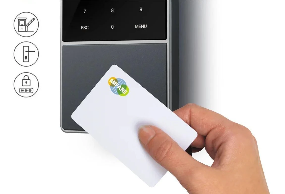 Spausdintuvas „Safescan TimeMoto TM-818 SC“ laiko apskaitos sistema su RFID, PIN kodu, MIFAME, iDESfire