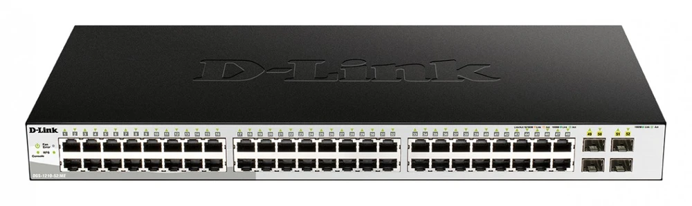 Šakotuvas D-Link DGS-1210-52/ME/E 48 prievadų 10/100/1000BASE-T + 4 prievadų 1 Gbps SFP prievadai Metro Ethernet