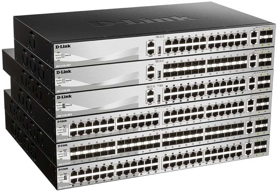 Šakotuvas D-Link Przełącznik zarządzalny dgs-3130-30ts switch 24ge 2x10g 4xsfp+