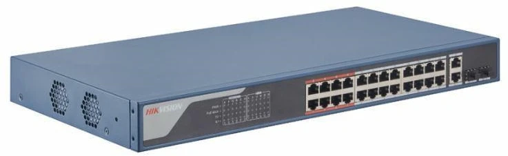 Šakotuvas Jungiklis POE DS-3E1326P-EI(B) 24 prievadų SFP Hikvision