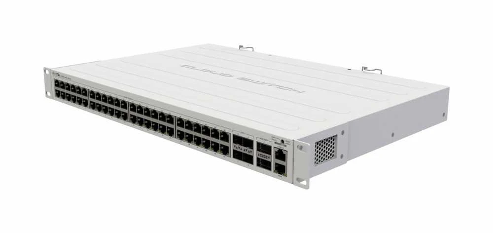 Šakotuvas Mikrotik Jungiklis 48xgbe4 sfp+ crs354-48g-4s+2q+rm