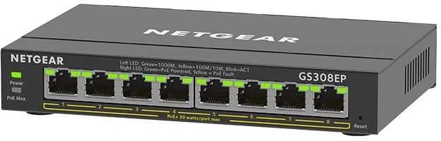 Šakotuvas NETGEAR 8PT GE Plus jungiklis W/POE+
