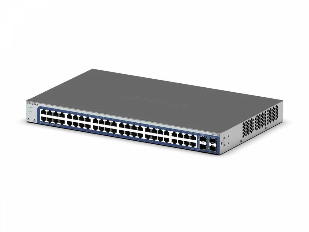 Šakotuvas Netgear „Switch gs748t“ išmanusis jungiklis 48xge 4xsfp (bendras)
