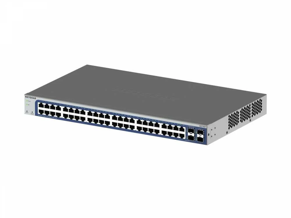 Šakotuvas Netgear „Switch gs748t“ išmanusis jungiklis 48xge 4xsfp (bendras)