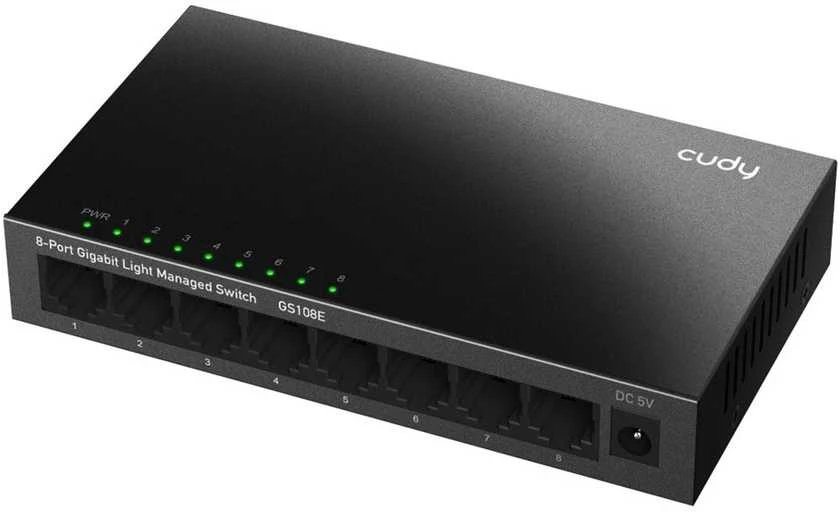 Šakotuvas 8 prievadų komutatorius CUDY GS108E