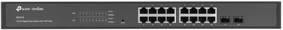 Šakotuvas TP-LINK | JetStream Smart Switch | TL-SG2218 | Tvarkomas žiniatinklyje | Montuojamas ant stovo | SFP jungtys kiekis 2