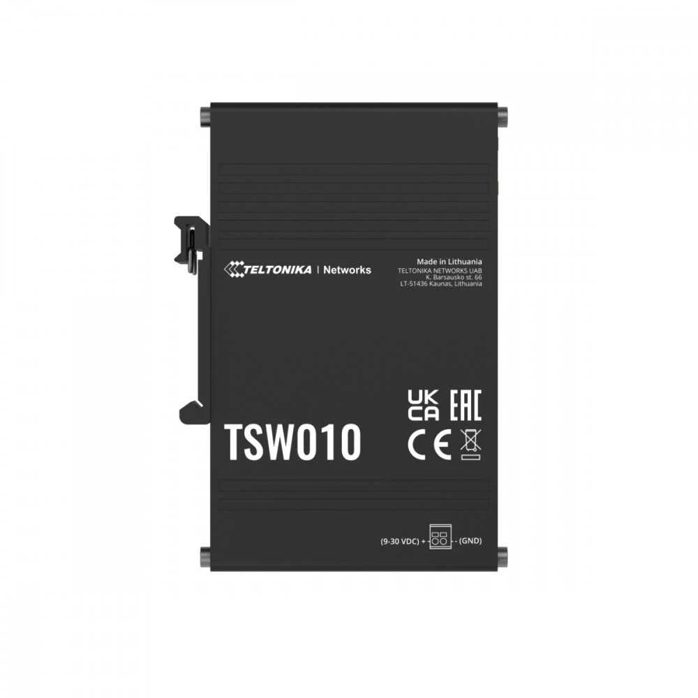 Šakotuvas Teltonika Pramoninis jungiklis tsw010 5xrj45 prievadai 10/100mbps