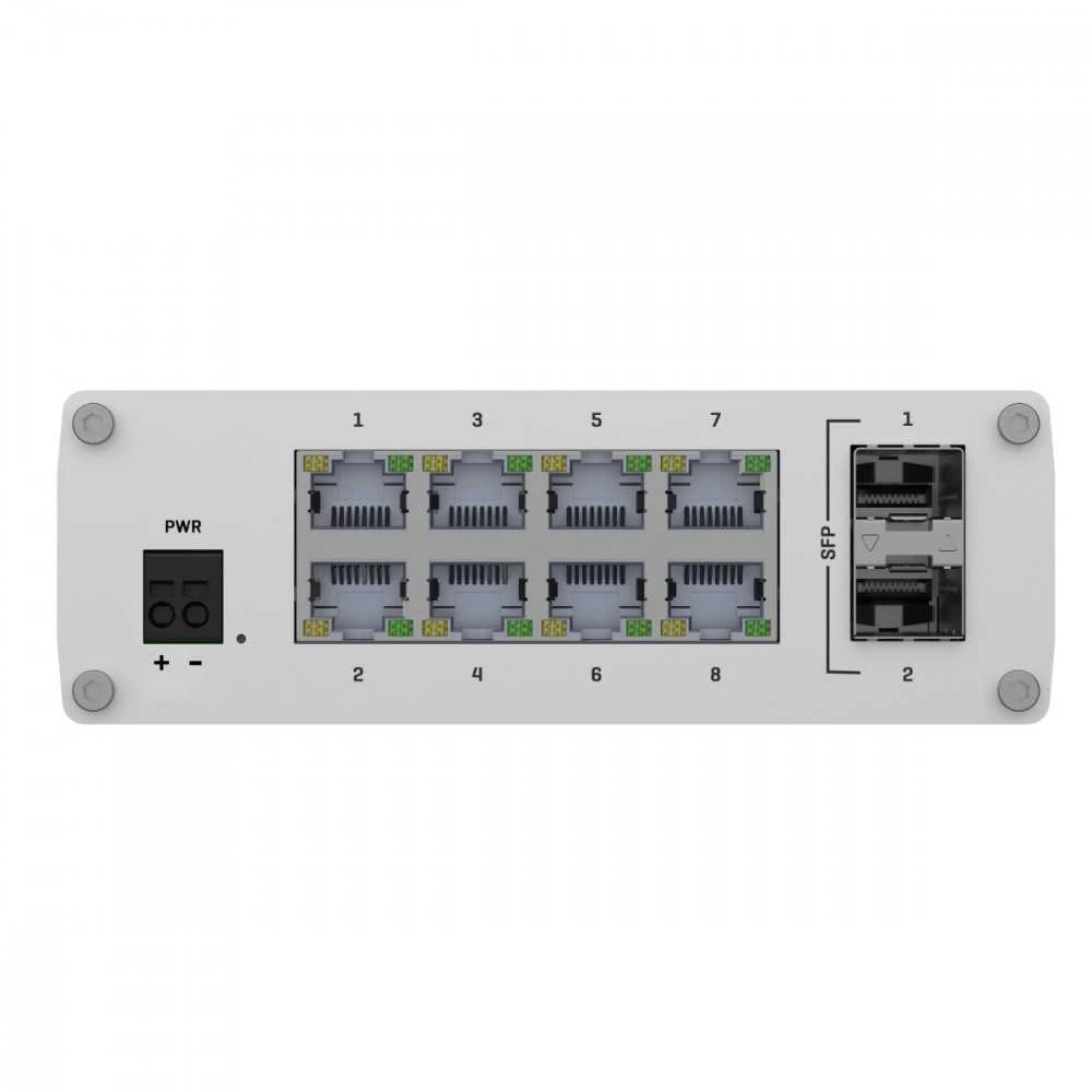 Šakotuvas Teltonika | Jungiklis | TSW210 | Nevaldomas | Tvirtinama prie sienos | Gigabit Ethernet (vario) jungtys kiekis 8 | SFP jungtys kiekis 2 | 24 mėn.