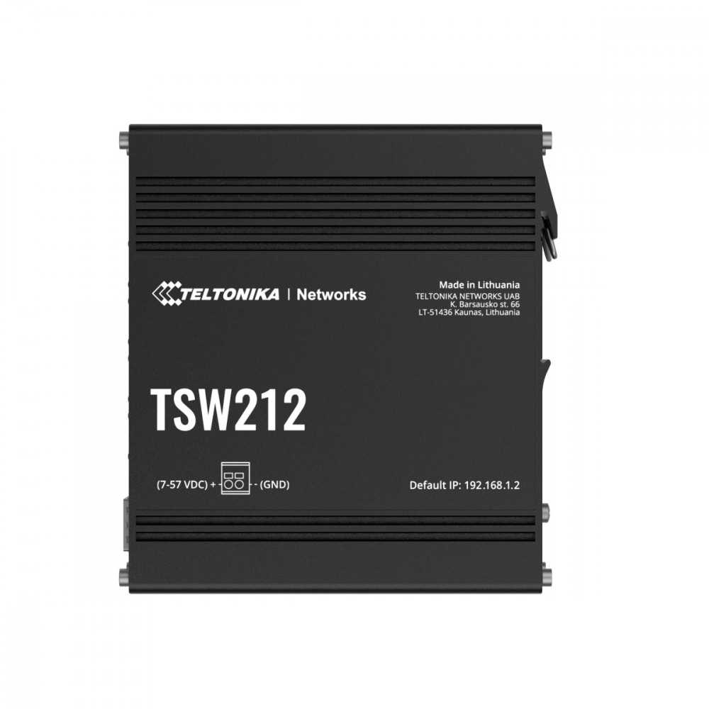 Šakotuvas Teltonika Pramoninis valdomas jungiklis tsw212 2xsfp 8xgbe l2/l3