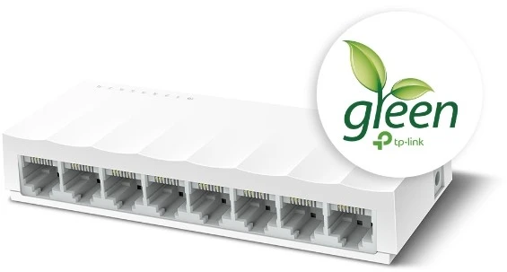 Šakotuvas „TP-Link“ 8 prievadų 10/100 Mbps stalinis tinklo komutatorius