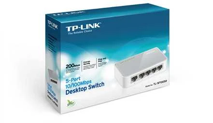 Šakotuvas TP-LINK 5 prievadų 10/100 Mbps komutatorius darbalaukio