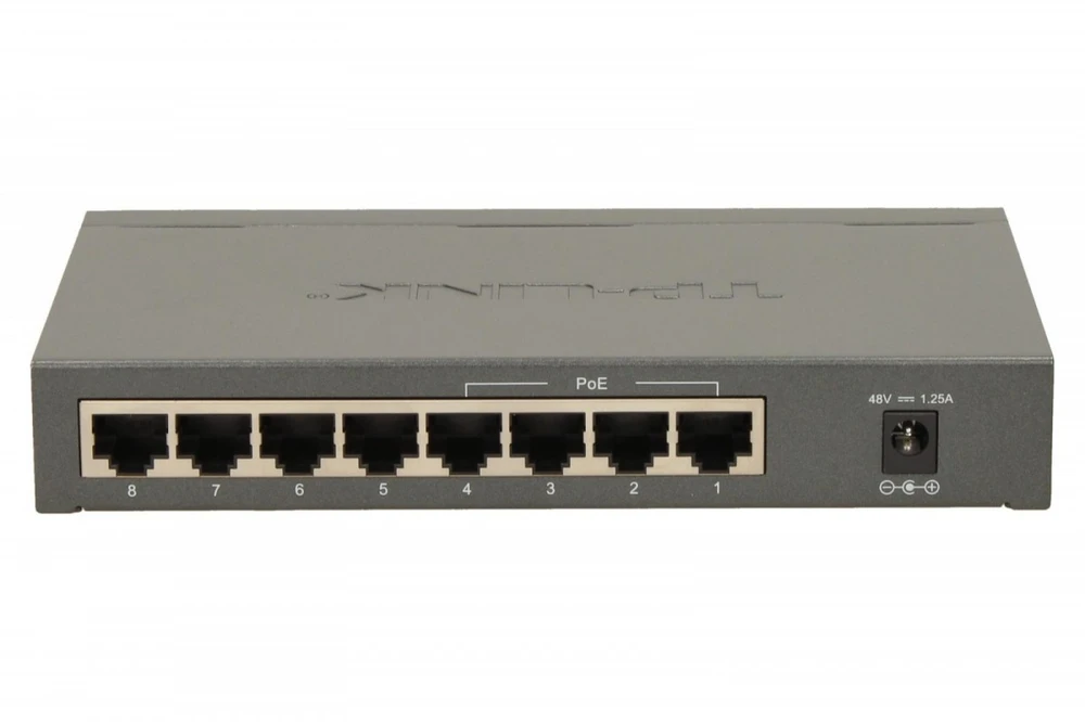 Šakotuvas TP-Link TL-SG1008P 8-PORT GBIT DESKTOP - POE SWITCH 8 10/100/1000MBPS