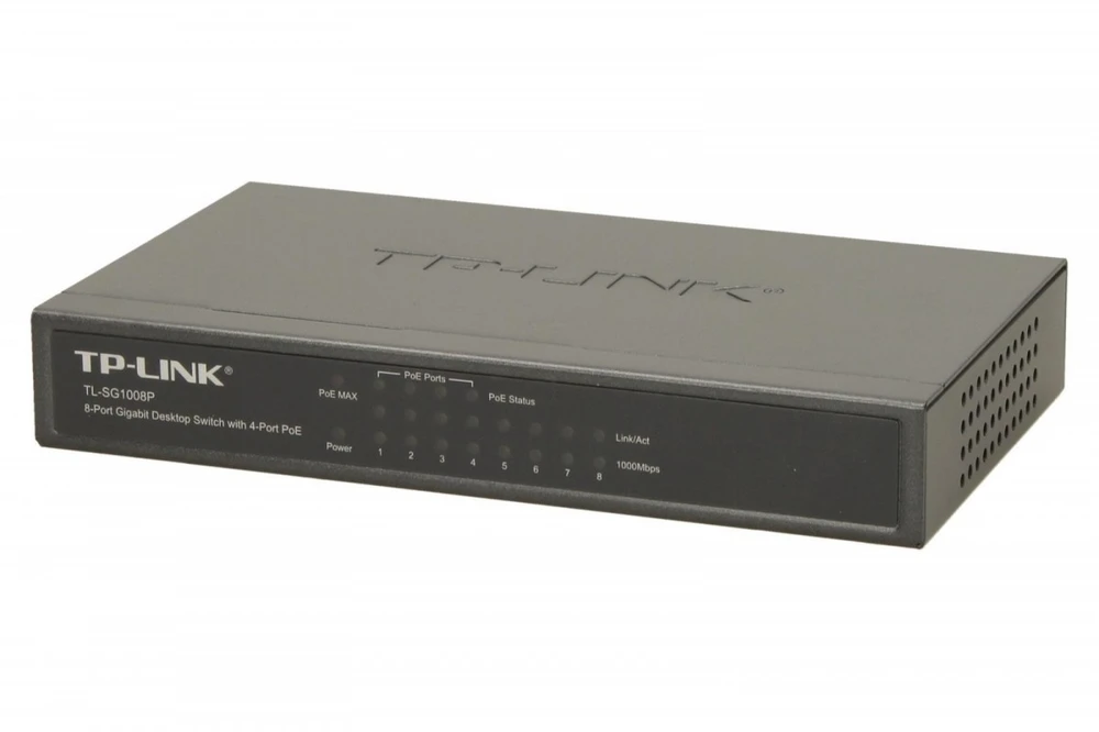 Šakotuvas TP-Link TL-SG1008P 8-PORT GBIT DESKTOP - POE SWITCH 8 10/100/1000MBPS