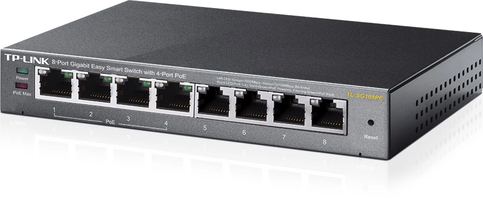 SWITCH POE TL-SG108PE 8 PRIEVADŲ TP-LINK