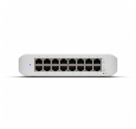 Šakotuvas Ubiquiti Jungiklis 16xgbe 8xpoe usw-lite-16-poe
