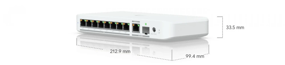 Šakotuvas Ubiquiti Przełącznik unifi switch 8 poe usw-flex-2.5g-8-poe