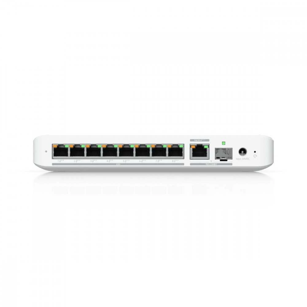 Šakotuvas UBIQUITI FLEX 2.5G POE FLEXIBLE, 8 PORT 2.5 GBE POE++ JUNGIKLIS SU 10 GBE RJ45/SFP+ KOMBINUOTU SUSIJUSIOS PRIEDAS, KURIE GALI BŪTI MAITINIMAS SU POE+++ ARBA KINKTAmosios srovės maitinimu*