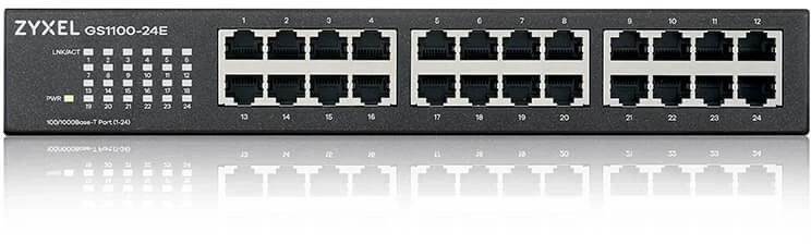 Šakotuvas ZYXEL GS1100-24EV4 UNMANAGED + 24 PORT GIGABIT UNMANAGED SWITCH V4
