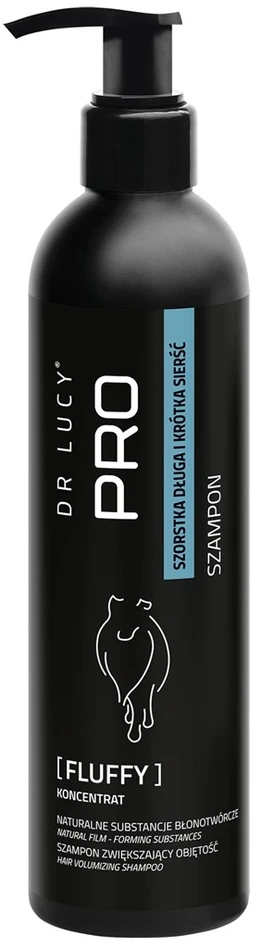 Dr. Lucy "Fluffy" "Volumizing" šampūnas – sutirština kailį, 250 ml buteliukas