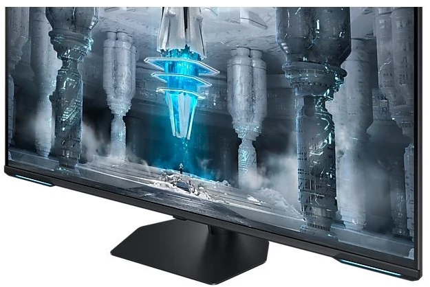 Samsung 43 colių monitorius ls43cg700nuxen va 3840x2160 uhd 16:10 2xhdmi/1xdp/lan(rj45)/2xusb3.0 1ms(mprt) wifi/bt garsiakalbiai plokšti 144hz išmanieji žaidimai 2 metai d2d