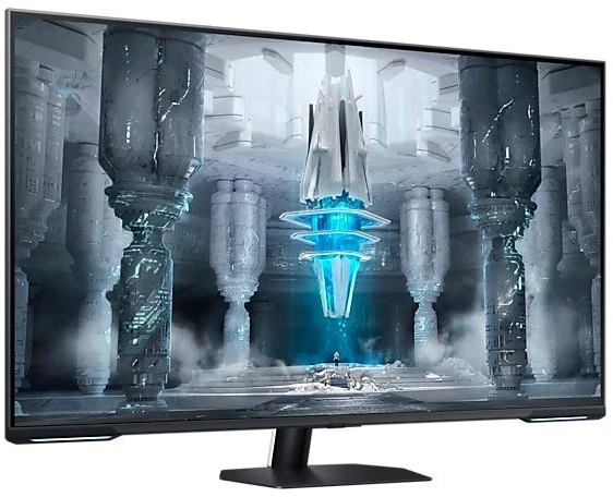 Samsung 43 colių monitorius ls43cg700nuxen va 3840x2160 uhd 16:10 2xhdmi/1xdp/lan(rj45)/2xusb3.0 1ms(mprt) wifi/bt garsiakalbiai plokšti 144hz išmanieji žaidimai 2 metai d2d