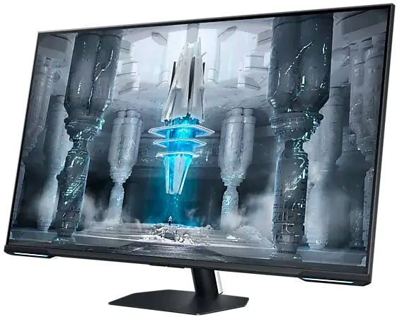Samsung 43 colių monitorius ls43cg700nuxen va 3840x2160 uhd 16:10 2xhdmi/1xdp/lan(rj45)/2xusb3.0 1ms(mprt) wifi/bt garsiakalbiai plokšti 144hz išmanieji žaidimai 2 metai d2d