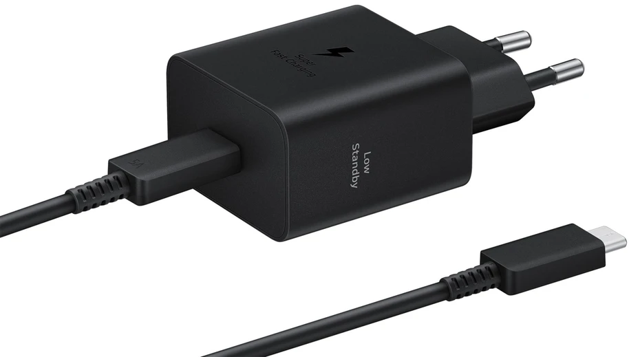 Samsung 45w maitinimo adapteris, žemas budėjimo režimas, juodas