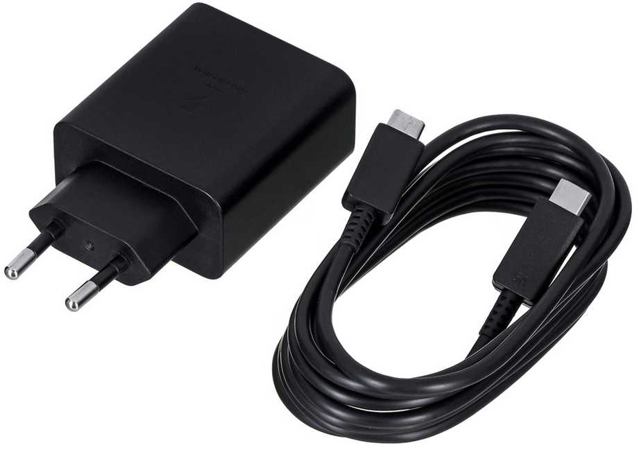Samsung PD 50W Power Adapteris Duo (w/o cable) Type-Cx1, USBx1 (new) Juodas