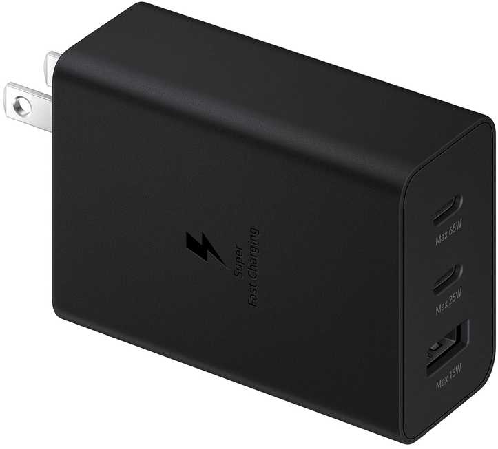 Samsung 65w maitinimo adapterio trio, juodas