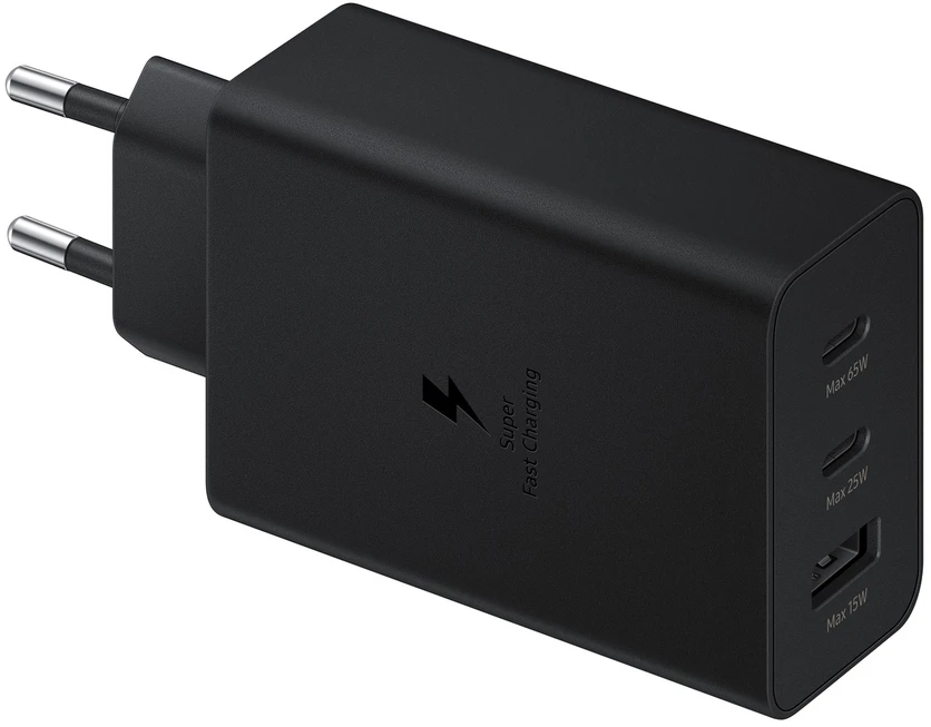 Samsung 65w maitinimo adapterio trio, juodas