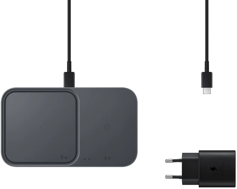 Samsung bevielis įkroviklis duo (be kelioninio adapterio), juodas