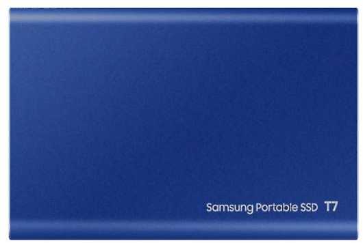 Kietasis diskas Dysk zewnętrzny ssd samsung t7 (1tb; usb 3.2; mėlyna; mu-pc1t0h/ww)