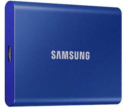 Kietasis diskas Dysk zewnętrzny ssd samsung t7 (1tb; usb 3.2; mėlyna; mu-pc1t0h/ww)