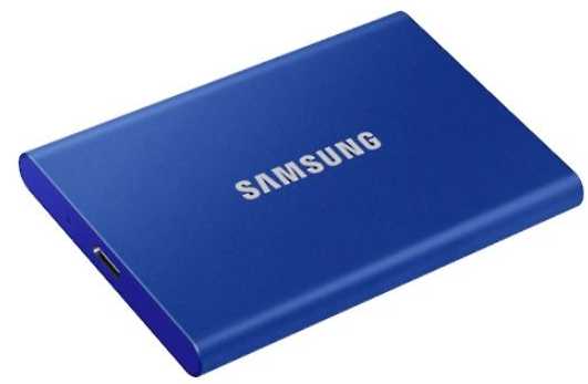 Kietasis diskas Dysk zewnętrzny ssd samsung t7 (1tb; usb 3.2; mėlyna; mu-pc1t0h/ww)