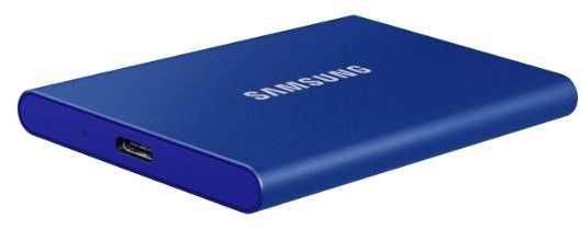 Kietasis diskas Dysk zewnętrzny ssd samsung t7 (1tb; usb 3.2; mėlyna; mu-pc1t0h/ww)
