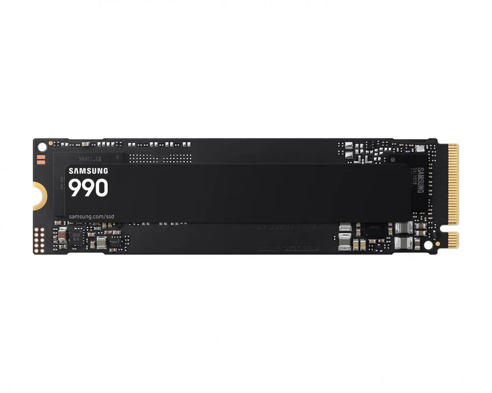 Samsung SSD | 990 | 1000 GB | SSD form factor M.2 2280 | Solid-state drive sąsaja PCIe 4.0 x4, NVMe 2.0 | Skaitymo greitis 7150 MB/s | Rašymo greitis 6450 MB/s