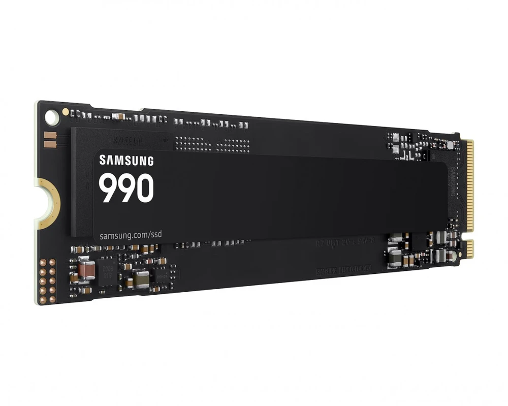 Samsung SSD | 990 | 1000 GB | SSD form factor M.2 2280 | Solid-state drive sąsaja PCIe 4.0 x4, NVMe 2.0 | Skaitymo greitis 7150 MB/s | Rašymo greitis 6450 MB/s